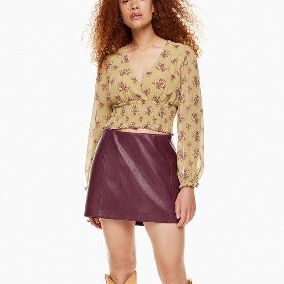 ARITZIA wistful long sleeve ruffled top new w/ tags - Picture 1 of 9